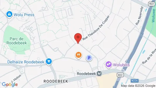 Apartments for rent i Brussels Sint-Lambrechts-Woluwe - kort over placeringen