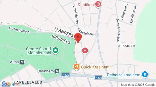 Apartments for rent i Brussels Sint-Lambrechts-Woluwe - kort over placeringen