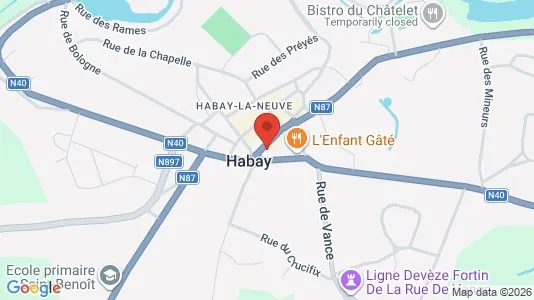 Apartments for rent i Habay - kort over placeringen