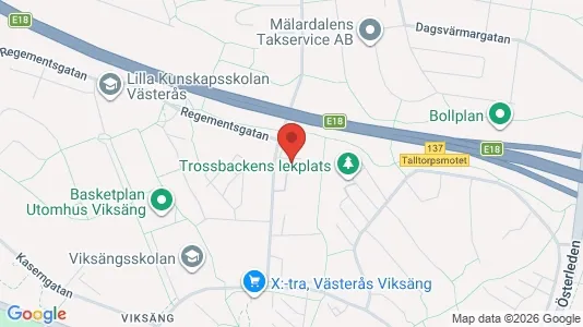 Apartments for rent i Västerås - kort over placeringen