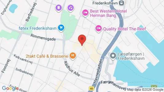 Apartments for rent i Frederikshavn - kort over placeringen
