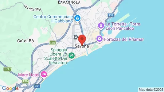 Apartments for rent i Savona - kort over placeringen