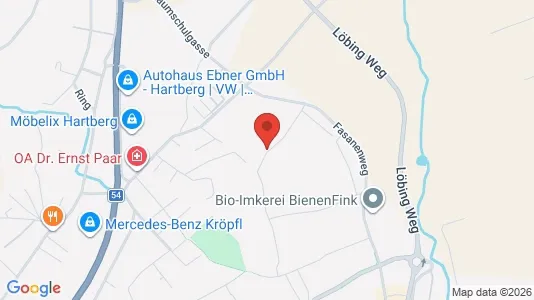 Apartments for rent i Grafendorf bei Hartberg - kort over placeringen