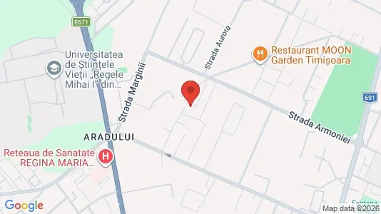 Apartments for rent i Timişoara - kort over placeringen