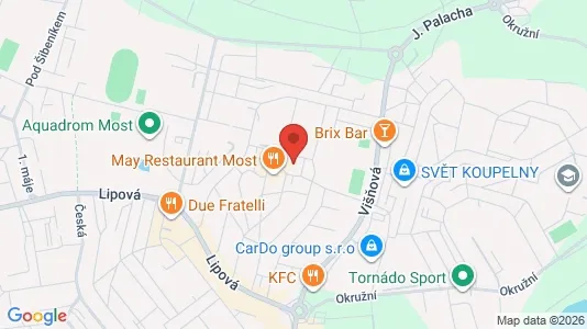 Apartments for rent i Most - kort over placeringen