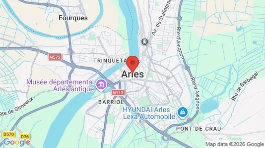 Apartments for rent i Arles - kort over placeringen