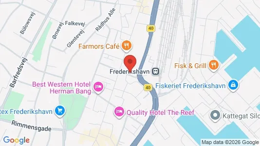 Apartments for rent i Frederikshavn - kort over placeringen