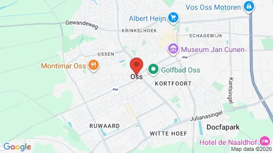 Apartments for rent i Oss - kort over placeringen