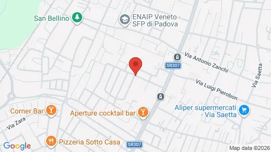 Apartments for rent i Padua - kort over placeringen