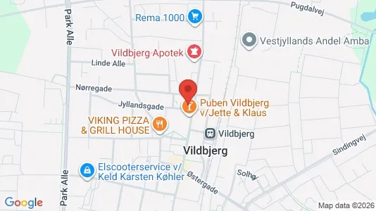 Apartments for rent i Vildbjerg - kort over placeringen