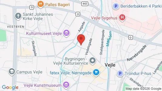 Apartments for rent i Vejle Center - kort over placeringen