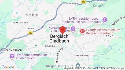 Apartments for rent i Rheinisch-Bergischer Kreis - kort over placeringen