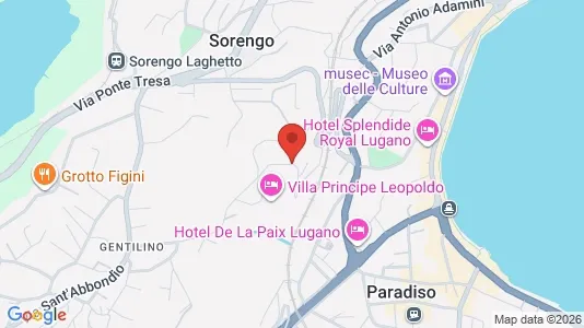Apartments for rent i Lugano - kort over placeringen