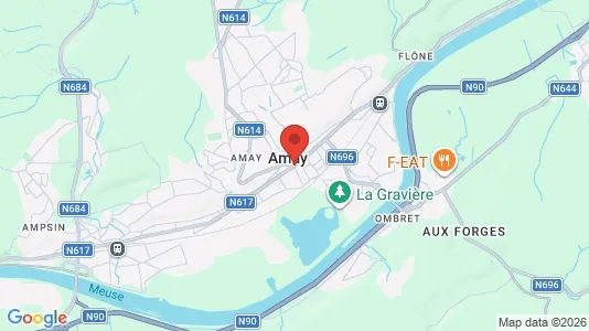 Apartments for rent i Amay - kort over placeringen