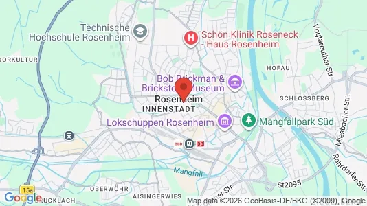 Houses for rent i Rosenheim - kort over placeringen