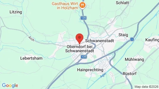 Houses for rent i Oberndorf bei Schwanenstadt - kort over placeringen