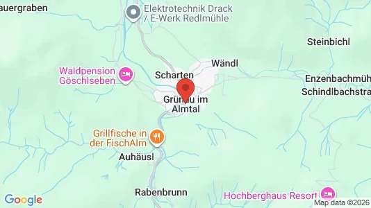Houses for rent i Grünau im Almtal - kort over placeringen