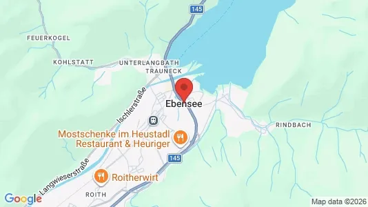 Apartments for rent i Ebensee - kort over placeringen