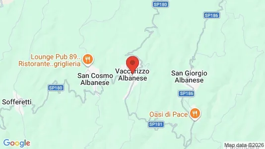 Apartments for rent i Vaccarizzo Albanese - kort over placeringen