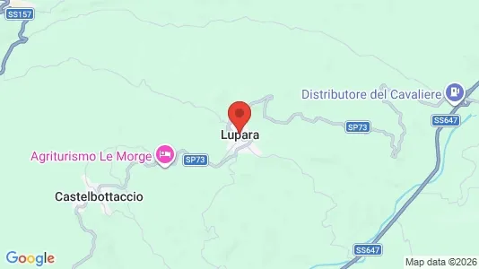 Apartments for rent i Lupara - kort over placeringen