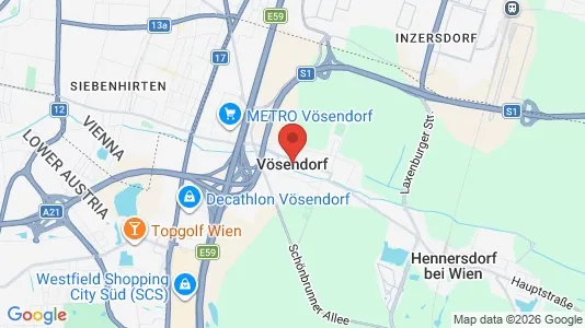 Houses for rent i Vösendorf - kort over placeringen