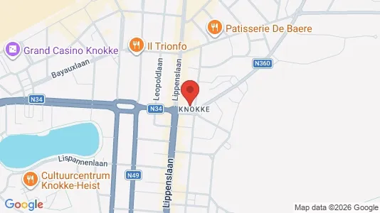 Apartments for rent i Knokke-Heist - kort over placeringen