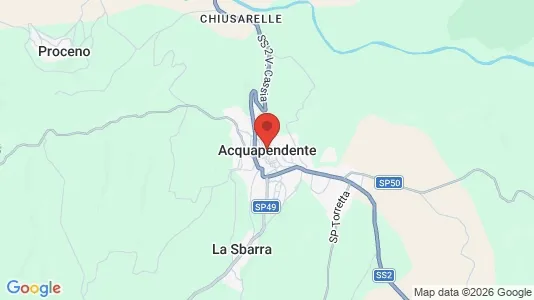 Apartments for rent i Acquapendente - kort over placeringen