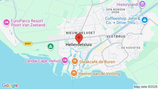 Houses for rent i Hellevoetsluis - kort over placeringen