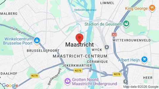 Apartments for rent i Maastricht - kort over placeringen