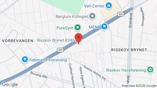 Apartments for rent i Risskov - kort over placeringen