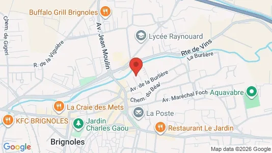Apartments for rent i Brignoles - kort over placeringen