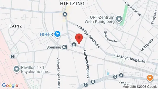 Apartments for rent i Vienna Hietzing - kort over placeringen