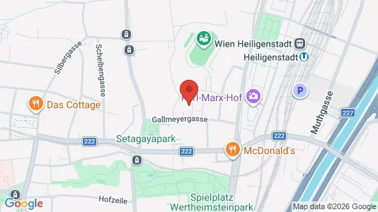 Apartments for rent i Vienna Döbling - kort over placeringen
