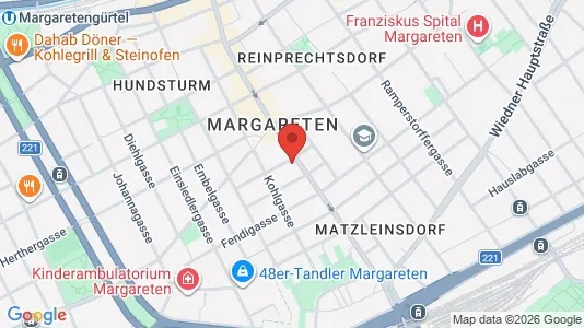 Apartments for rent i Vienna Margareten - kort over placeringen