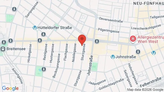 Apartments for rent i Wien Rudolfsheim-Fünfhaus - kort over placeringen