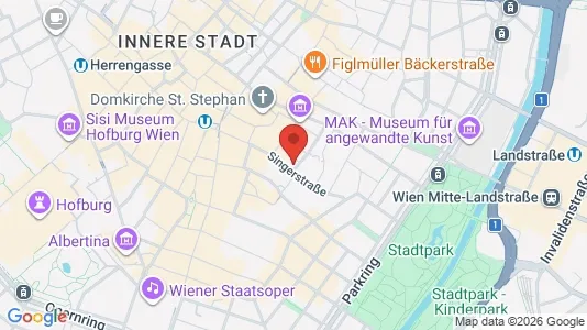 Apartments for rent i Vienna Innere Stadt - kort over placeringen