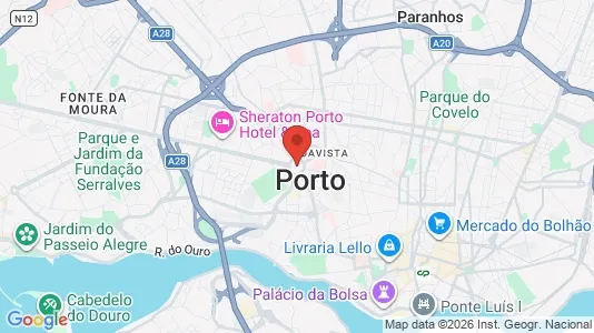 Apartments for rent i Porto Ramalde - kort over placeringen