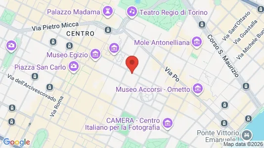 Apartments for rent i Turin - kort over placeringen