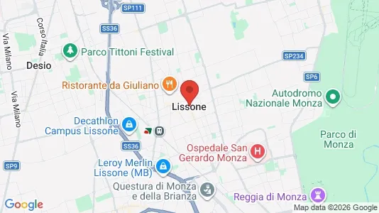 Apartments for rent i Lissone - kort over placeringen
