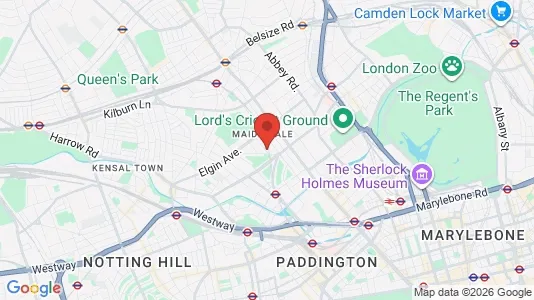Apartments for rent i London W9 - kort over placeringen