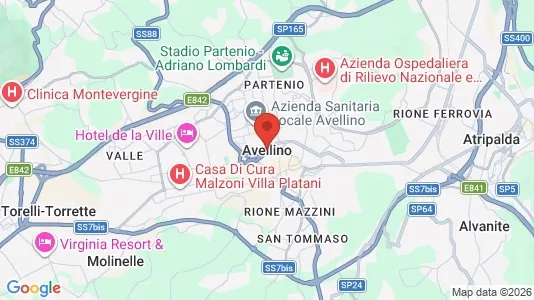 Apartments for rent i Avellino - kort over placeringen