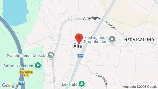Apartments for rent i Nacka - kort over placeringen