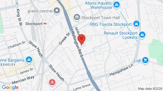 Apartments for rent i Stockport - Cheshire - kort over placeringen