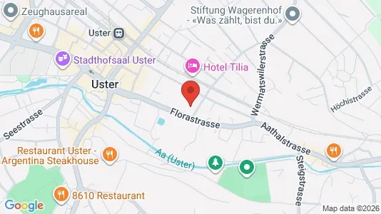 Apartments for rent i Uster - kort over placeringen