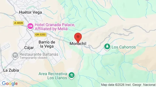 Apartments for rent i Monachil - kort over placeringen