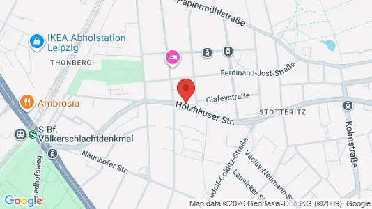 Apartments for rent i Leipzig - kort over placeringen