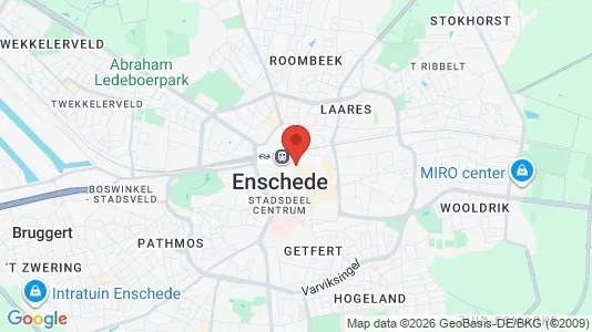 Apartments for rent i Enschede - kort over placeringen