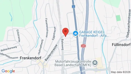 Apartments for rent i Liestal - kort over placeringen