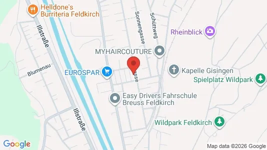 Apartments for rent i Feldkirch - kort over placeringen