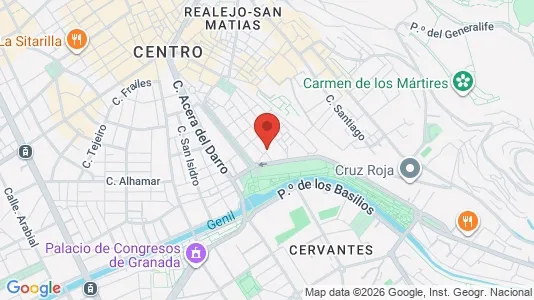Apartments for rent i Granada - kort over placeringen